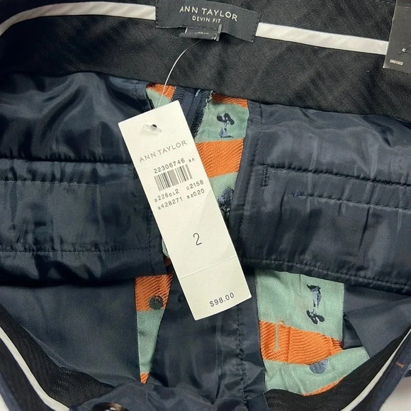 Ann Taylor NEW Women’s 2 Devin Fit Print Tailored Ankle Pant - Picture 13 of 13
